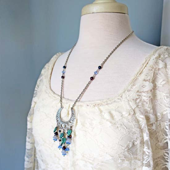 Moonflowers Necklace - OOAK