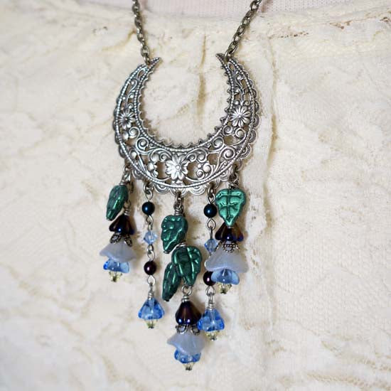 Moonflowers Necklace - OOAK