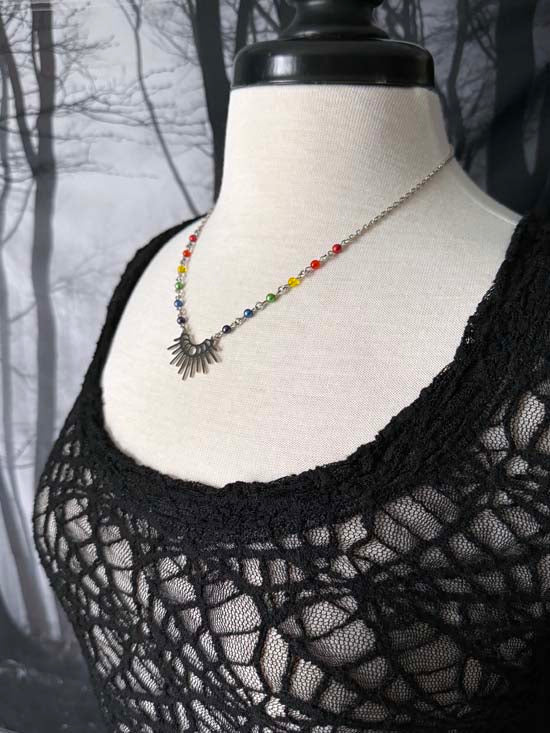 MOON PHASES Necklace - silver