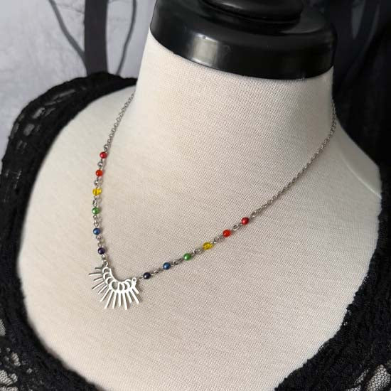 MOON PHASES Necklace - silver