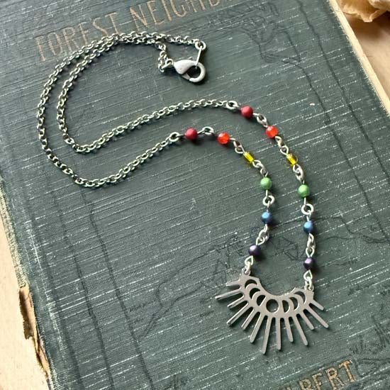 MOON PHASES Necklace - silver