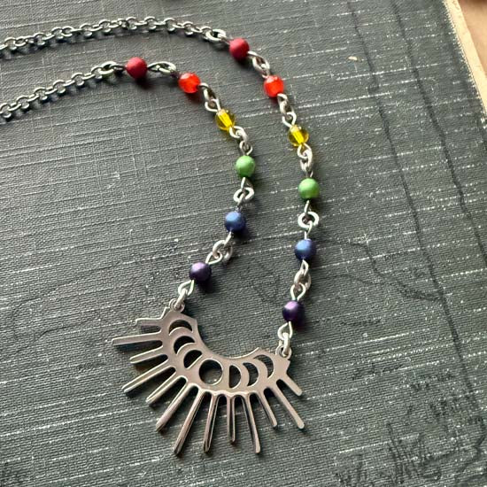 MOON PHASES Necklace - silver