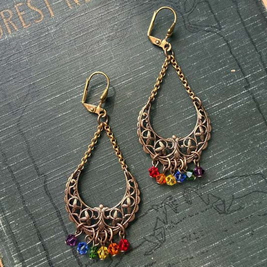 MOON PRIDE Earrings - brass