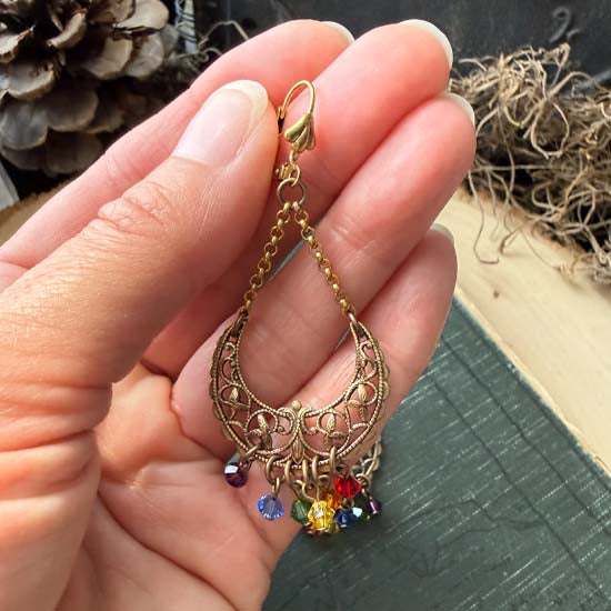 MOON PRIDE Earrings - brass