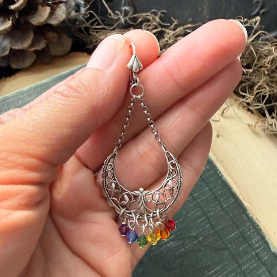 MOON PRIDE Earrings - silver