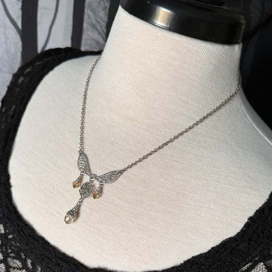 MORNING FLIGHT Necklace - antique silver