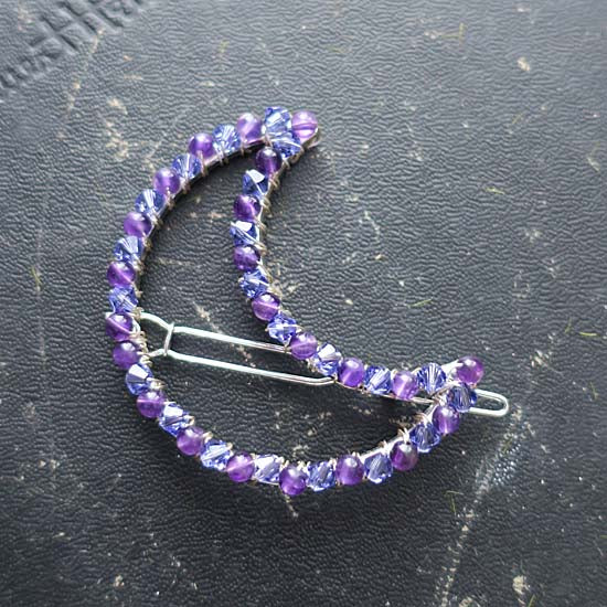 MYSTIC MOON - Hair Clip with Amethyst