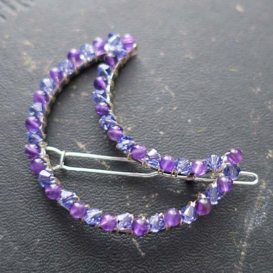 MYSTIC MOON - Hair Clip with Amethyst