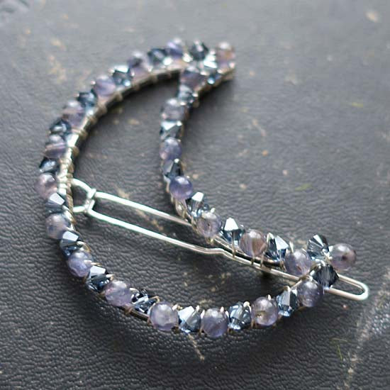 MYSTIC MOON - Hair Clip with Iolite