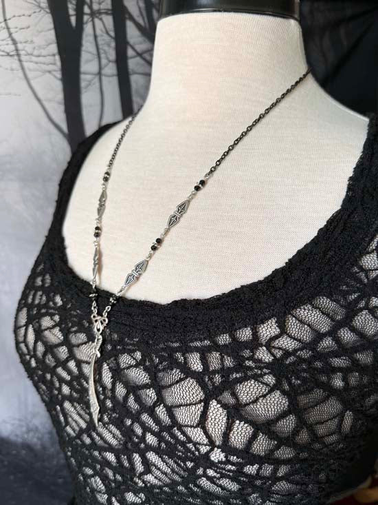 PIRATE SWORD Necklace - onyx