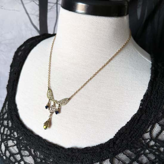 RAIN DANCER Necklace - antique brass