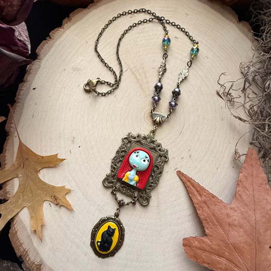 SALLY Necklace - antique brass