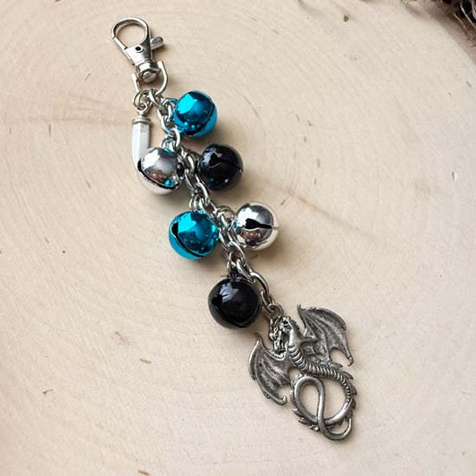 GARB CHARM - Slay - blue/silver/black