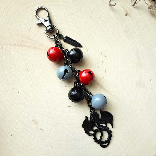 GARB CHARM - Slay - red/grey/black