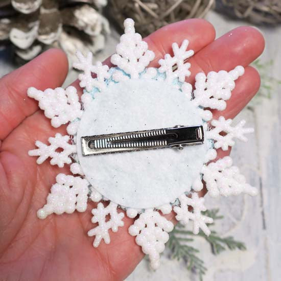 Snow Angel - White Snowflake Holiday Fascinator