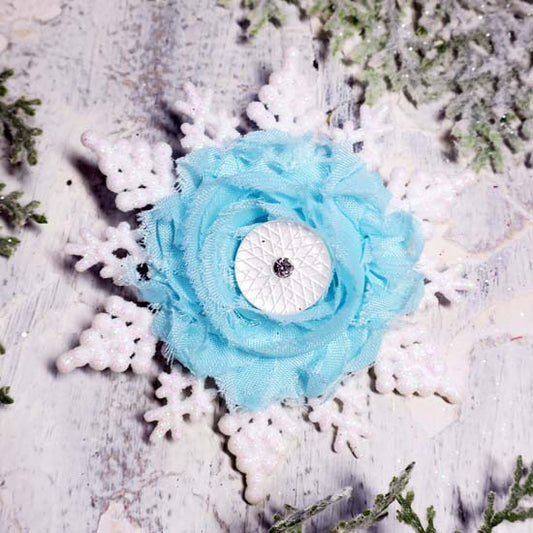 Snow Angel - White Snowflake Holiday Fascinator