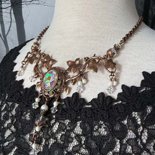 Sparkle Pixie Necklace - aged copper