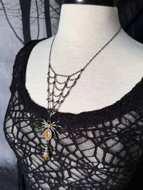 THE SPIDER'S WEB Necklace