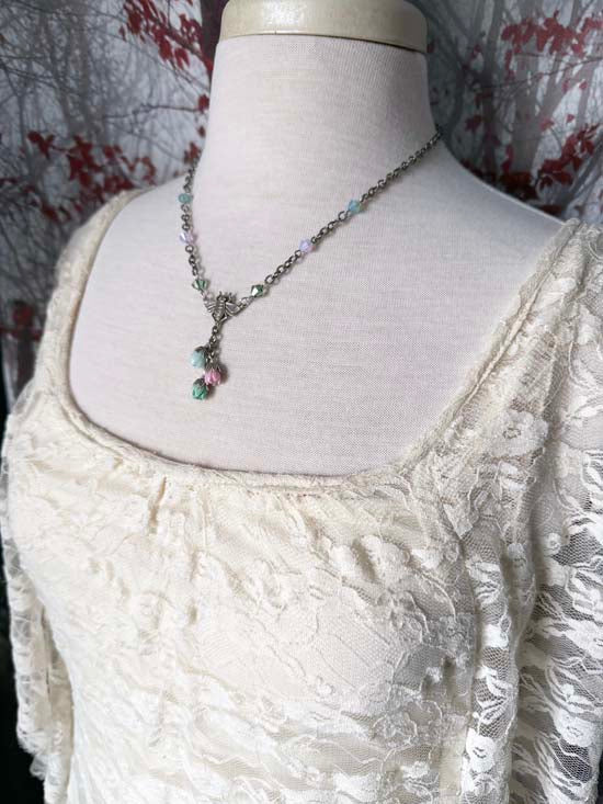 SPRING RAIN Necklace - antique silver