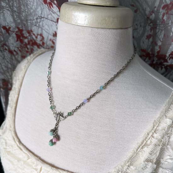 SPRING RAIN Necklace - antique silver