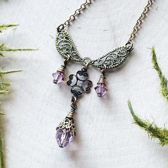 SUGAR FAE Necklace - antique brass
