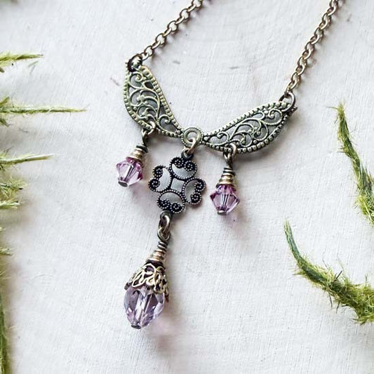 SUGAR FAE Necklace - antique brass