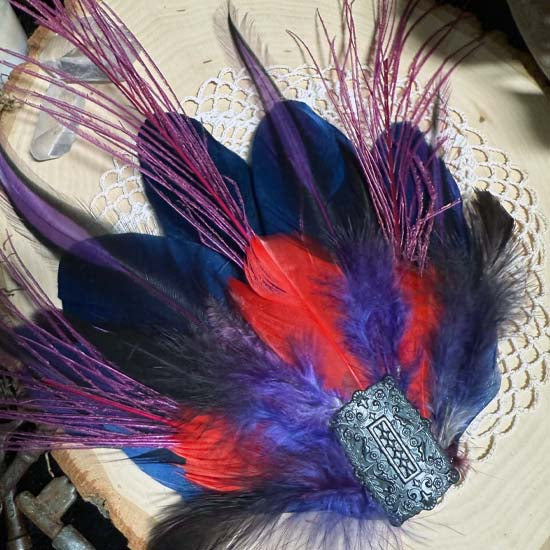 SUNSET FEATHERS Fascinator