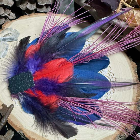 SUNSET FEATHERS Fascinator