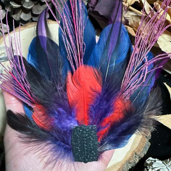 SUNSET FEATHERS Fascinator