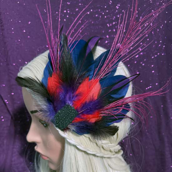 SUNSET FEATHERS Fascinator