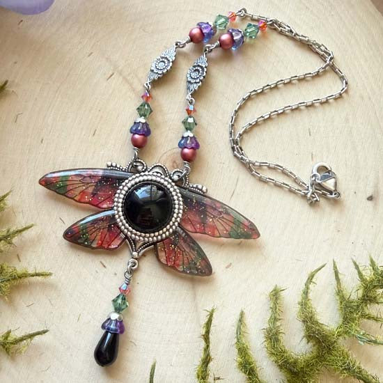 Magical Wings Necklace - Tie Dye Fey