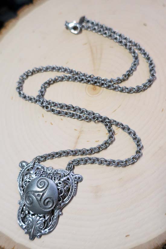 Triskelion Shield Necklace