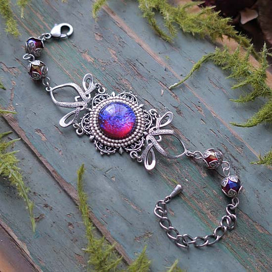 VICTORIA Bracelet - silver - Dragon's Breath Glass