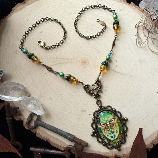 VINTAGE MOTH Necklace