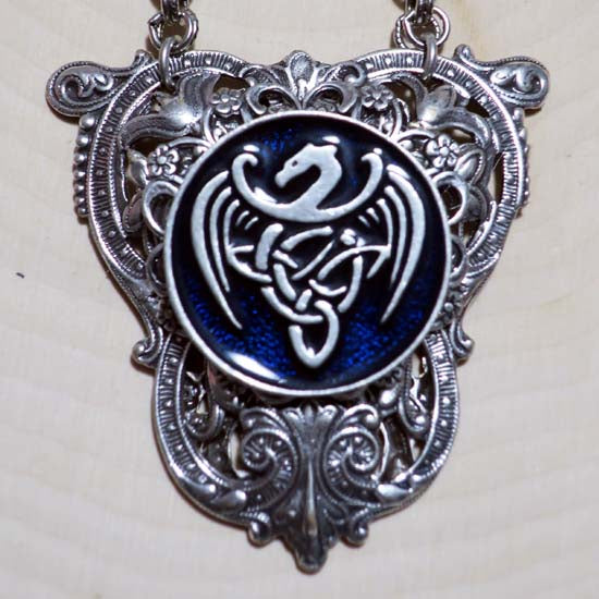 Water Dragon Shield Necklace