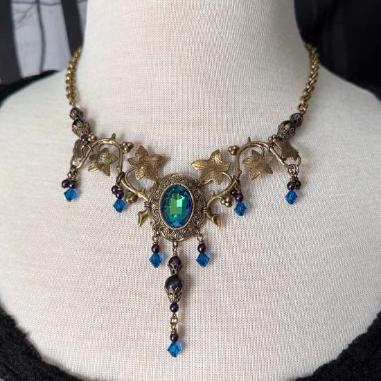 WATER SPRITE Necklace - antique brass