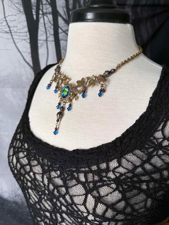 WATER SPRITE Necklace - antique brass