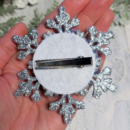 Winter - Silver Snowflake Holiday Fascinator