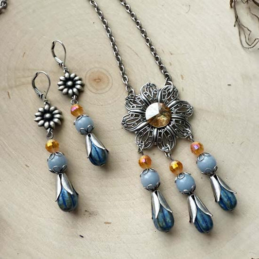 WINTER GARDEN Necklace and Earring Set