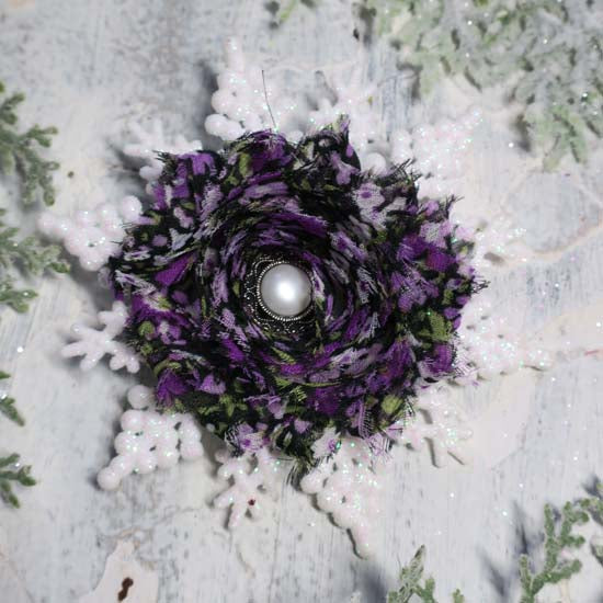 Winter Romance - White Snowflake Holiday Fascinator