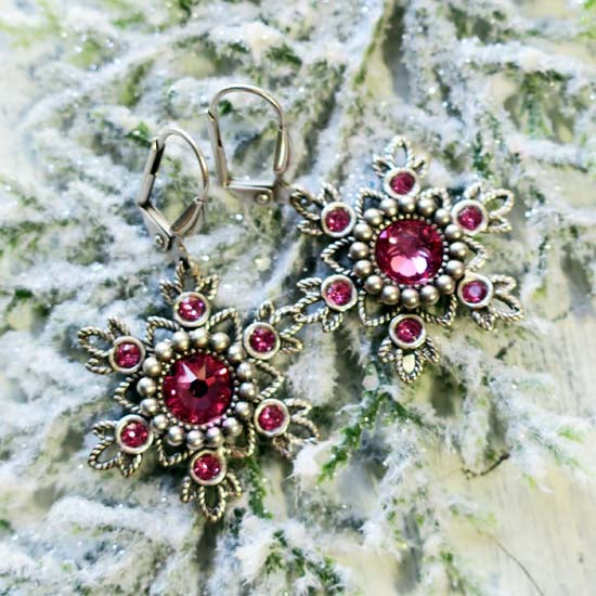 Flurries Collection - Winter Sunset Earrings *Limited Edition*