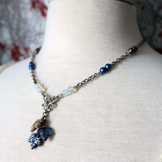 WINTER WOODS Necklace - antique silver B