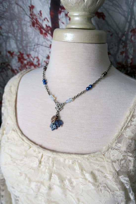 WINTER WOODS Necklace - antique silver B