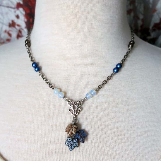 WINTER WOODS Necklace - antique silver B