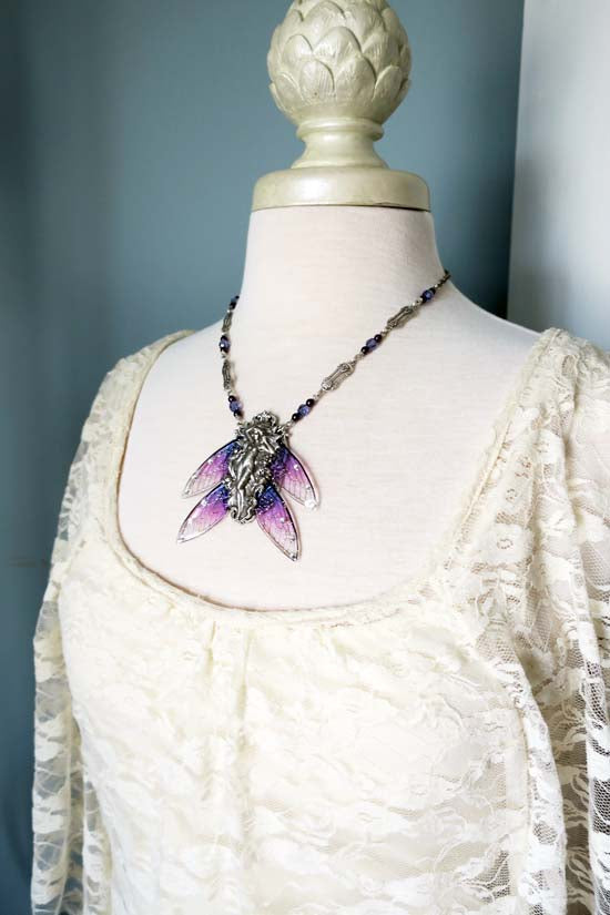 Magical Wings Necklace - Wisteria Fairy