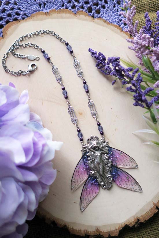 Magical Wings Necklace - Wisteria Fairy