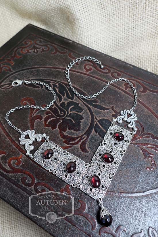 Wandering Soul Necklace with Garnet